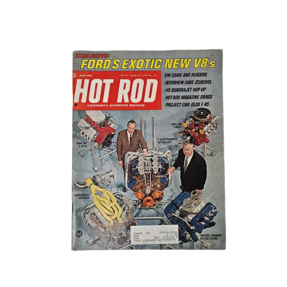 June 1968 HOT ROD Everybody's Automotive Magazine . back issues